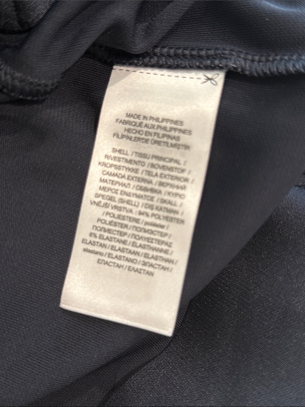 Ralph Lauren high rise wide leg Pants Navy Blue Sz S/M - Picture 5 of 8